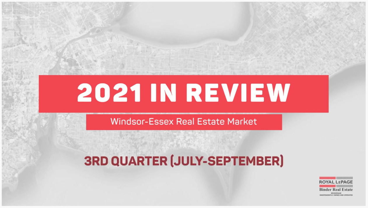 Q3 2021 Statistics for Real Estate in Windsor & Essex County